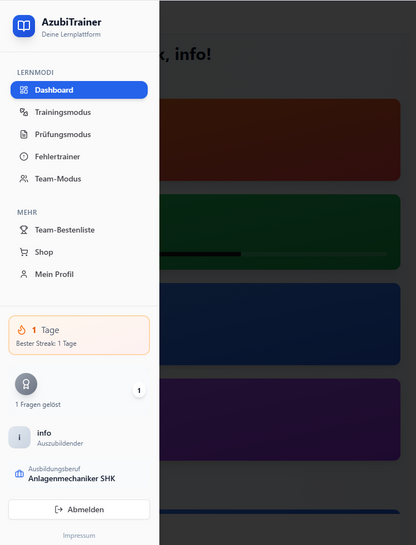 Elektro Trainer - WebApp für deine Prüfungsvorbereitung (Zwischen- und Gesellenprüfung)