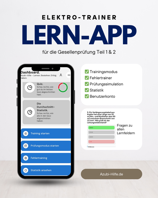 Elektro Trainer - WebApp für deine Prüfungsvorbereitung (Zwischen- und Gesellenprüfung)